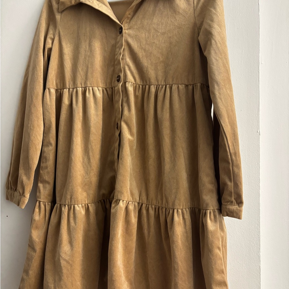 Stylish Tan Kids Dress